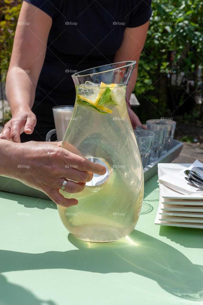 Lemonade jug.