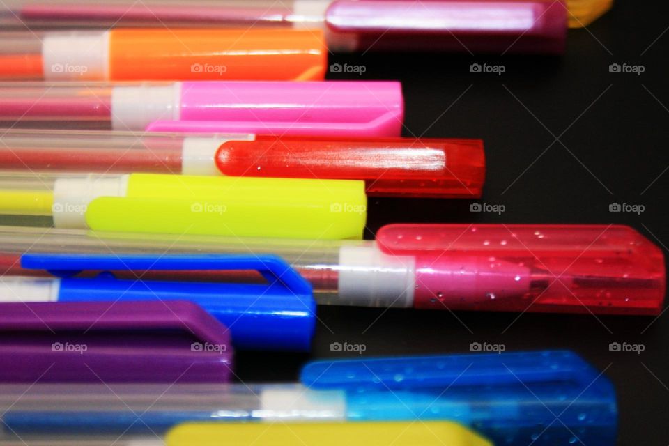 Multicolored pens