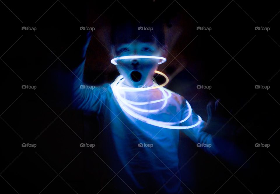 ghost wearing circles