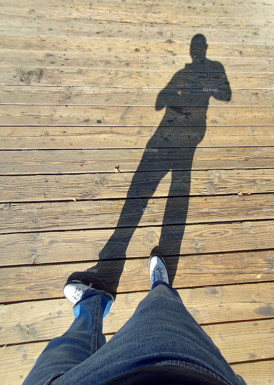 Shadow Photography of a photographer in Sacramento California