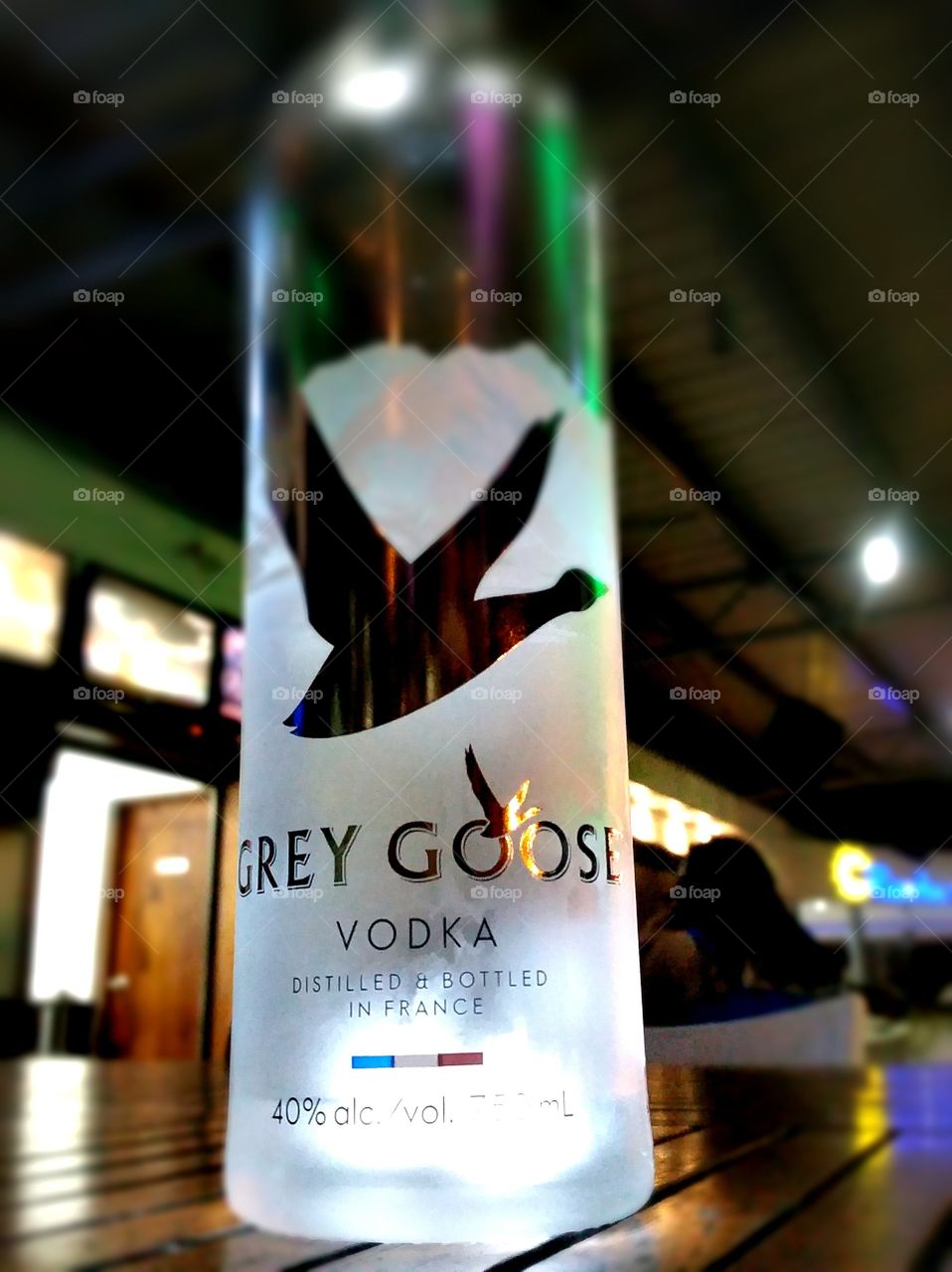Grey goose vodka blur