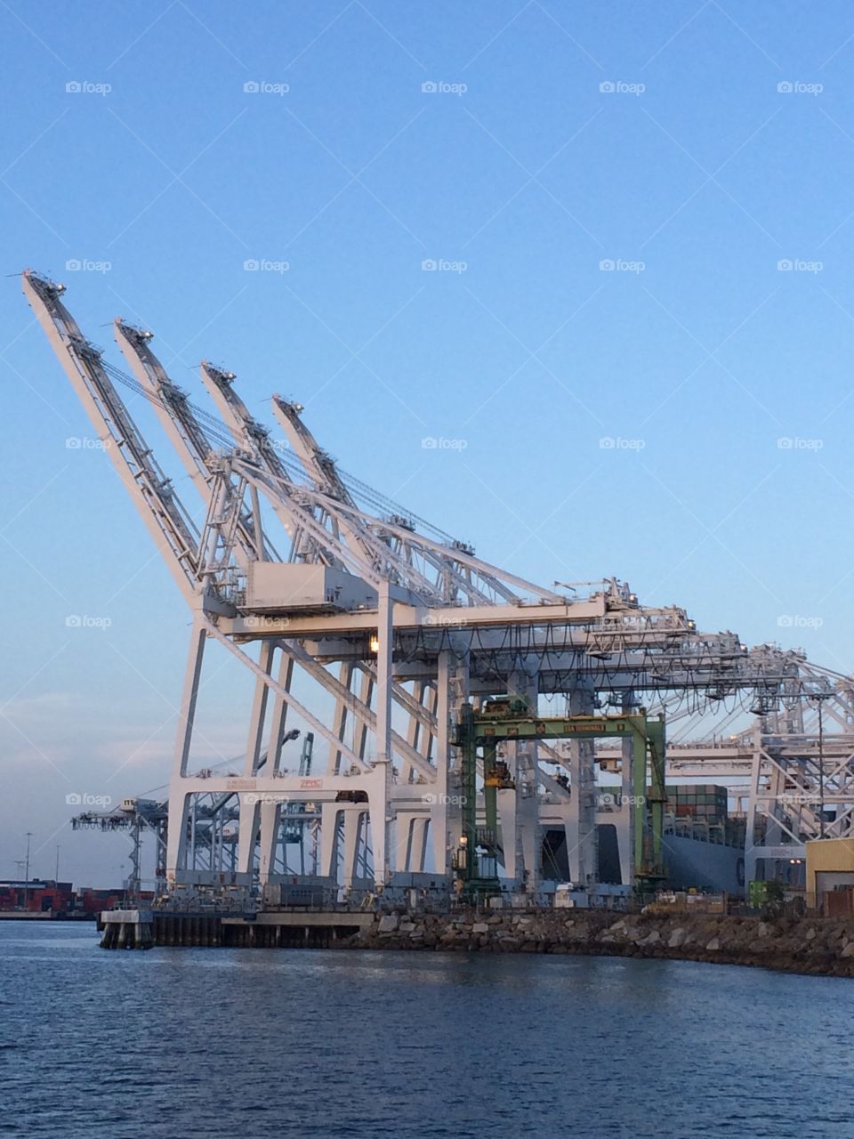 Port of Long Beach cranes 