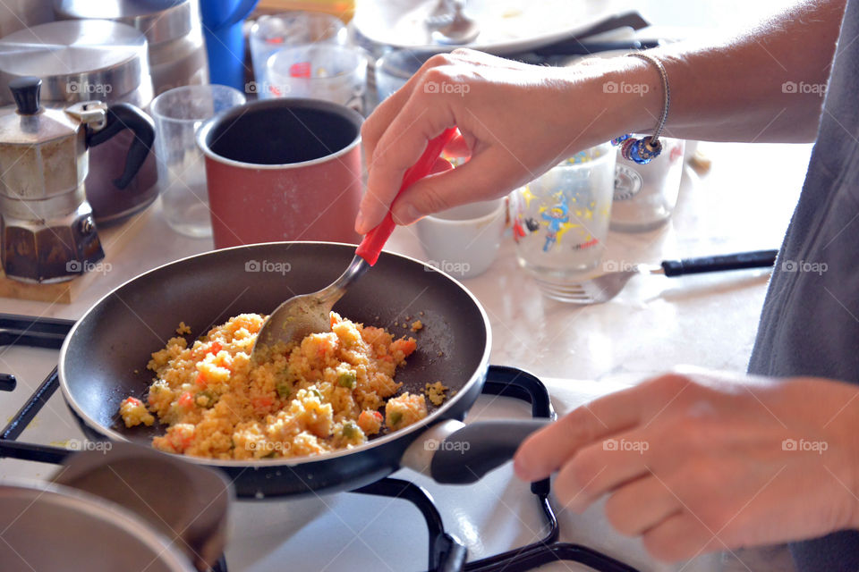 Person preparing food