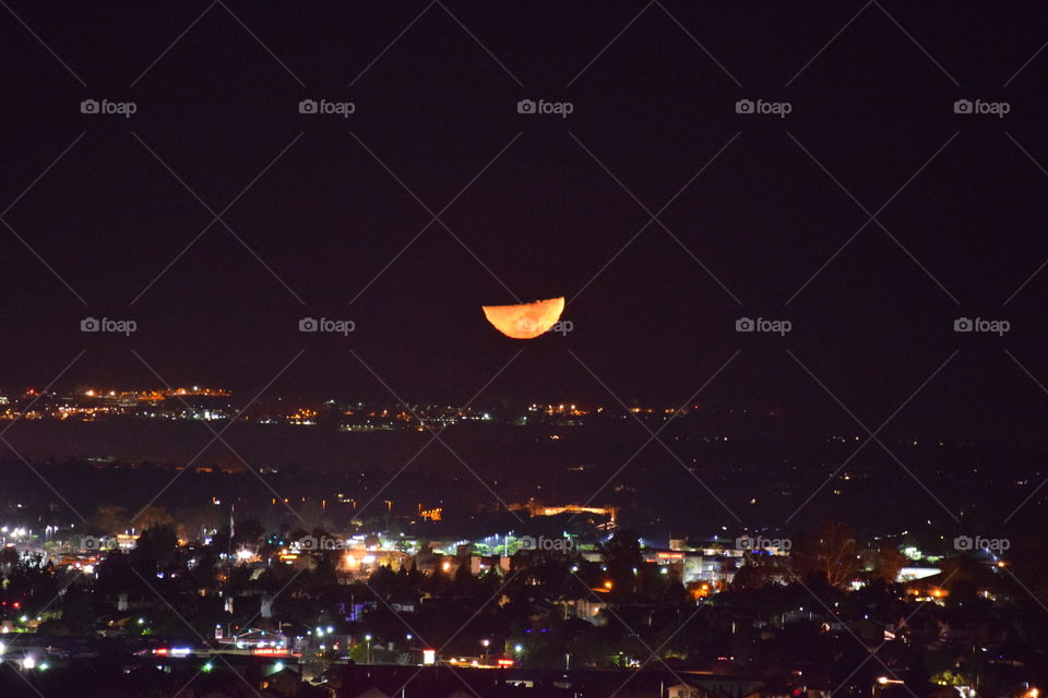 Moon over San Diego

