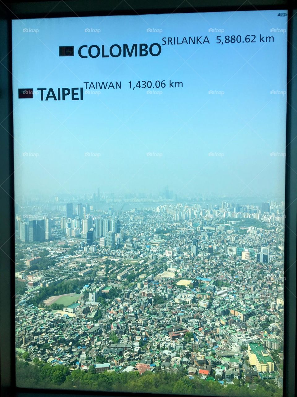 View from the rectangle window 