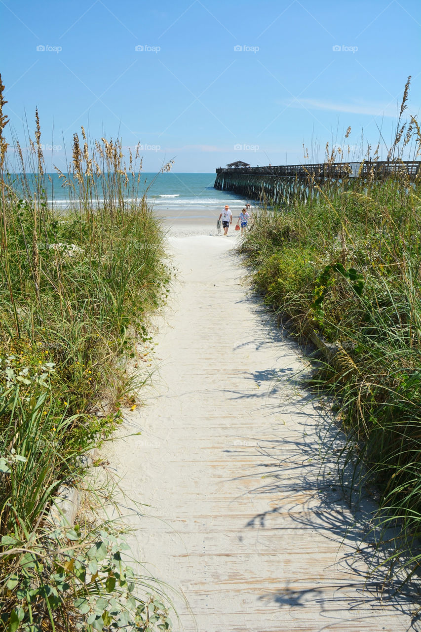 Beach pathway.
