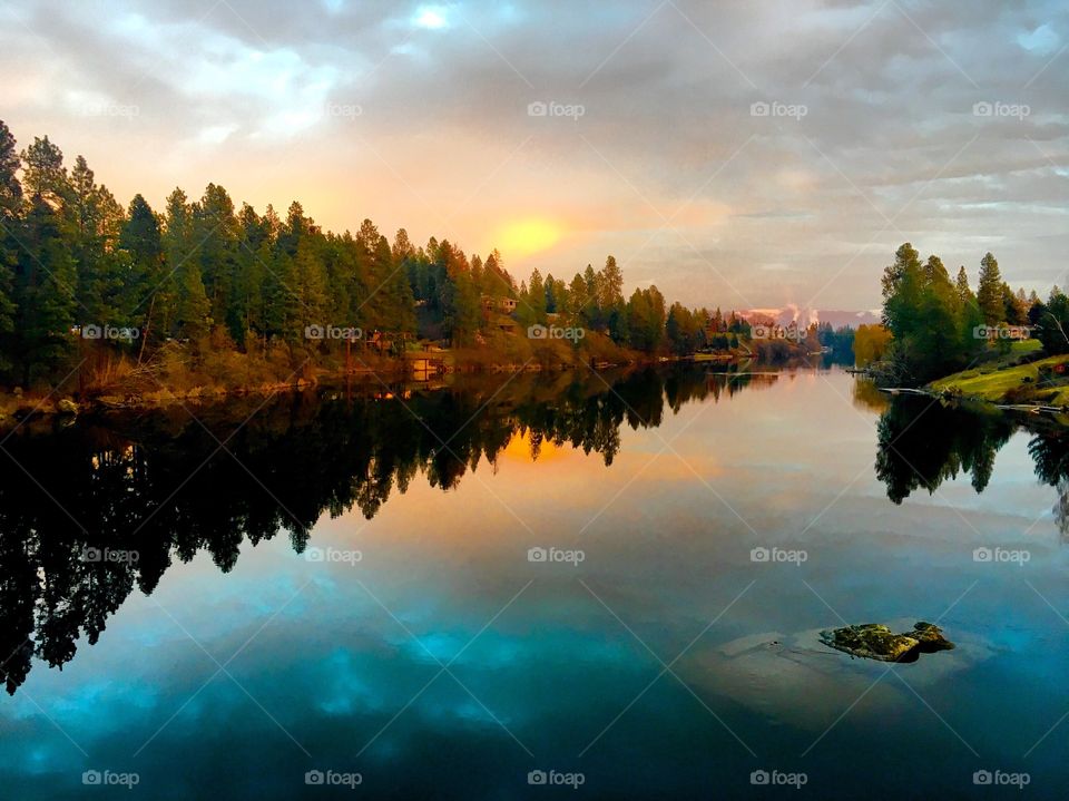 Reflection on the Spokane River