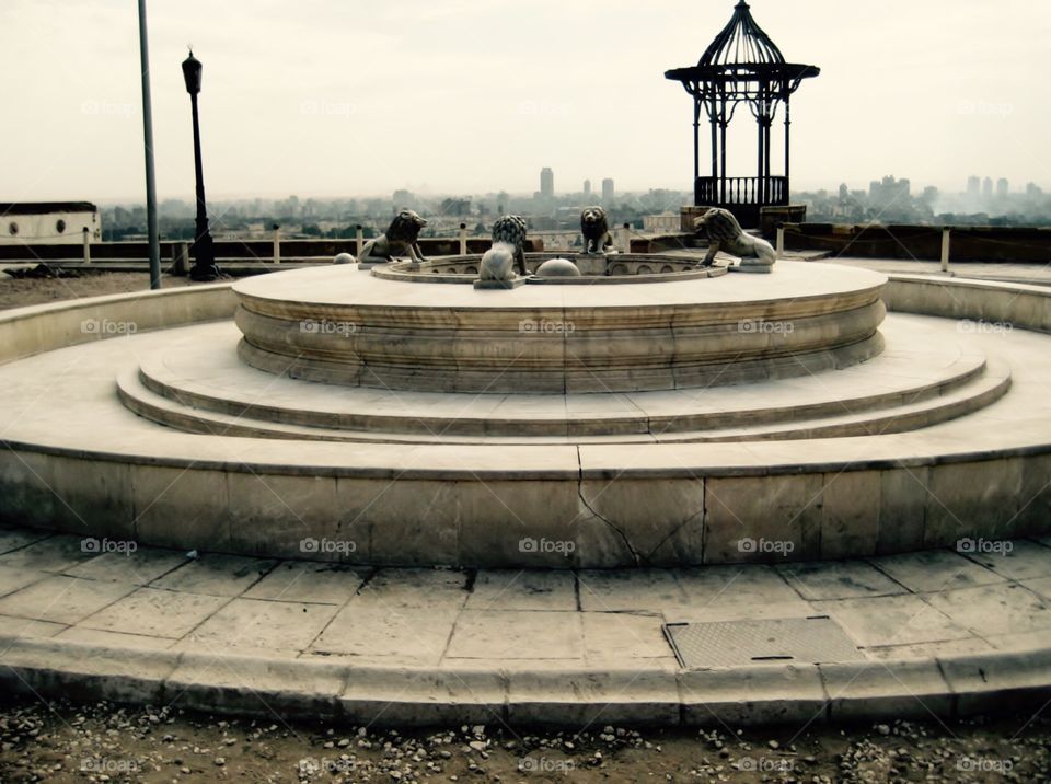 Cairo Overview. Fountain