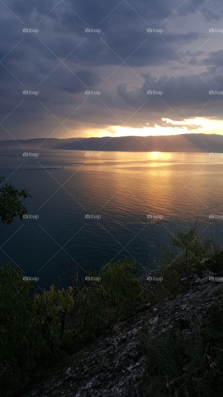 Sunset, Ohrid lake, no filter