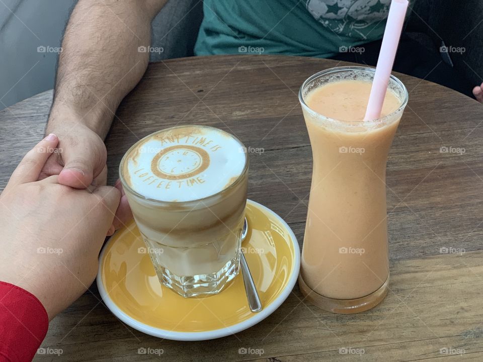 Coffee break with her 