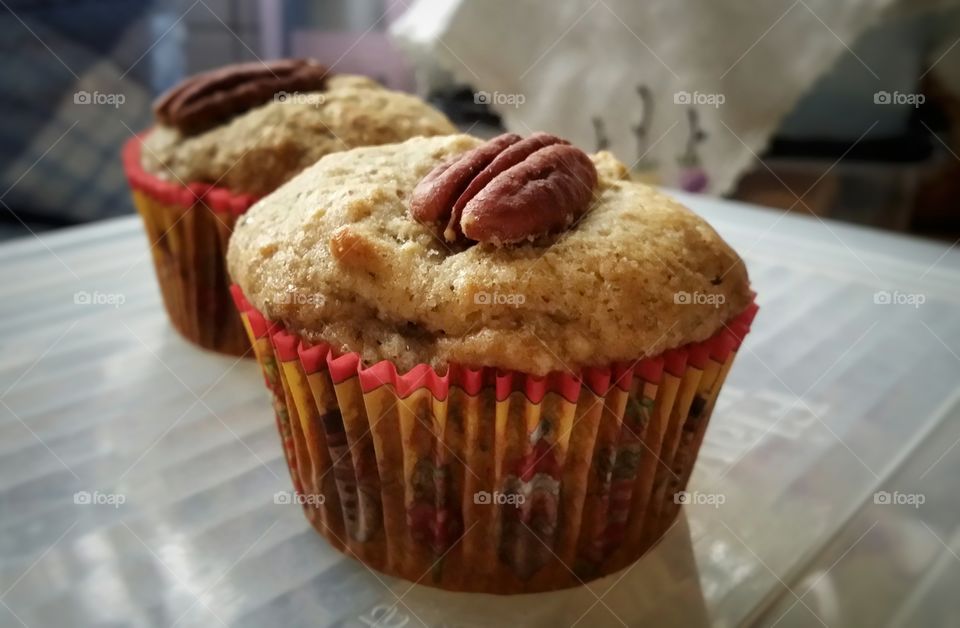 Homemade Banana Nut Muffins