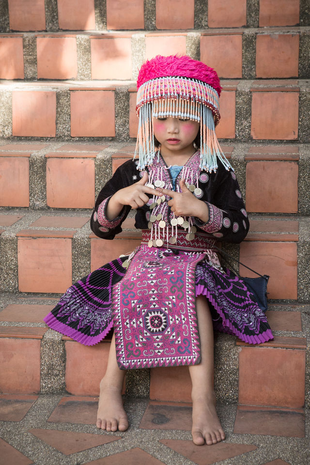 Thai girl passing time 