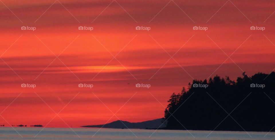 Birch bay sunset