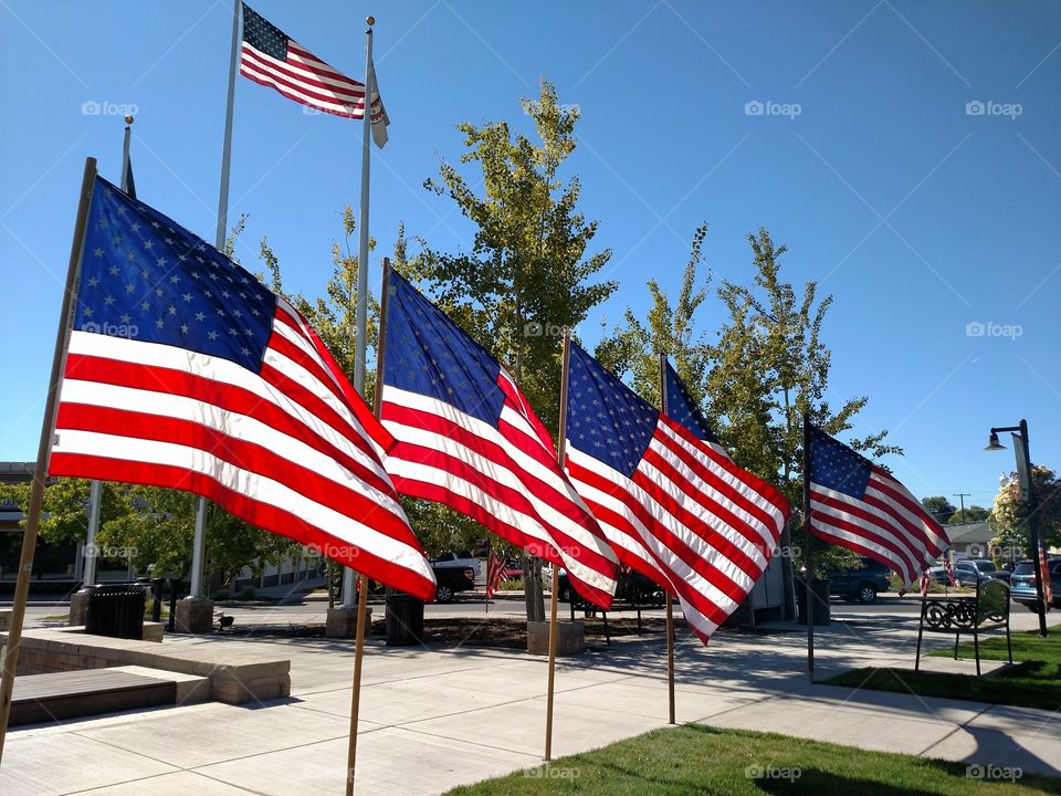 American Flag Day City Redmond Oregon