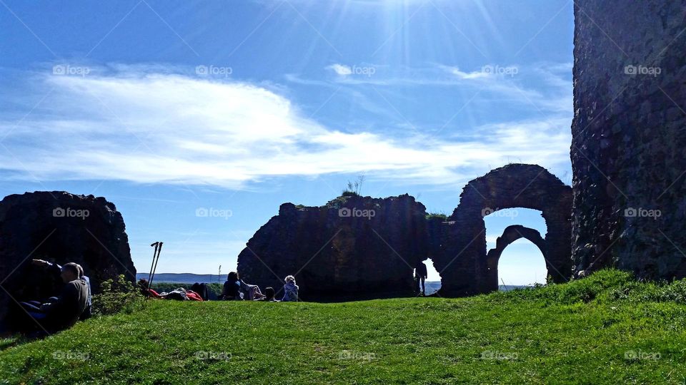 relax time at Șoimoș Fortress