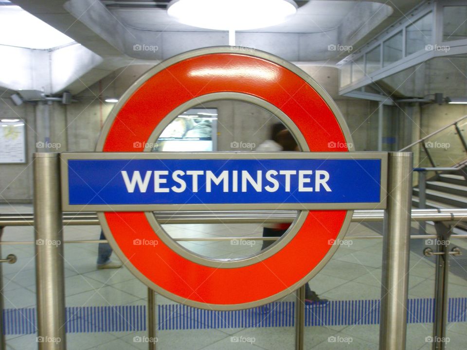 LONDON, ENGLAND WESTMINSTER UNDERGROUND STATION