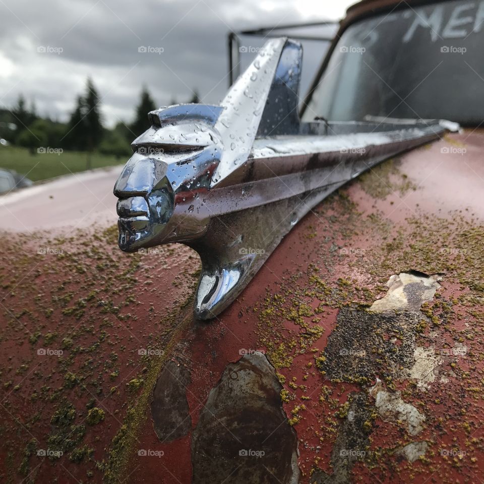 Vintage car rusted 