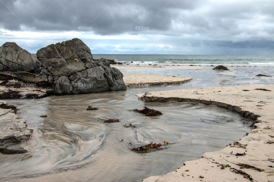 View of skagsanden beach