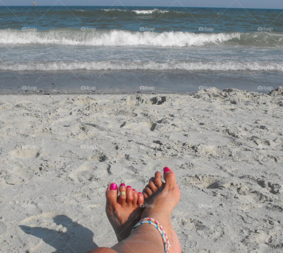 toes in the sand. my happy place