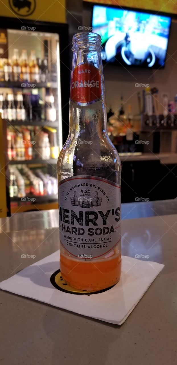 Henry's Orange Hard Soda