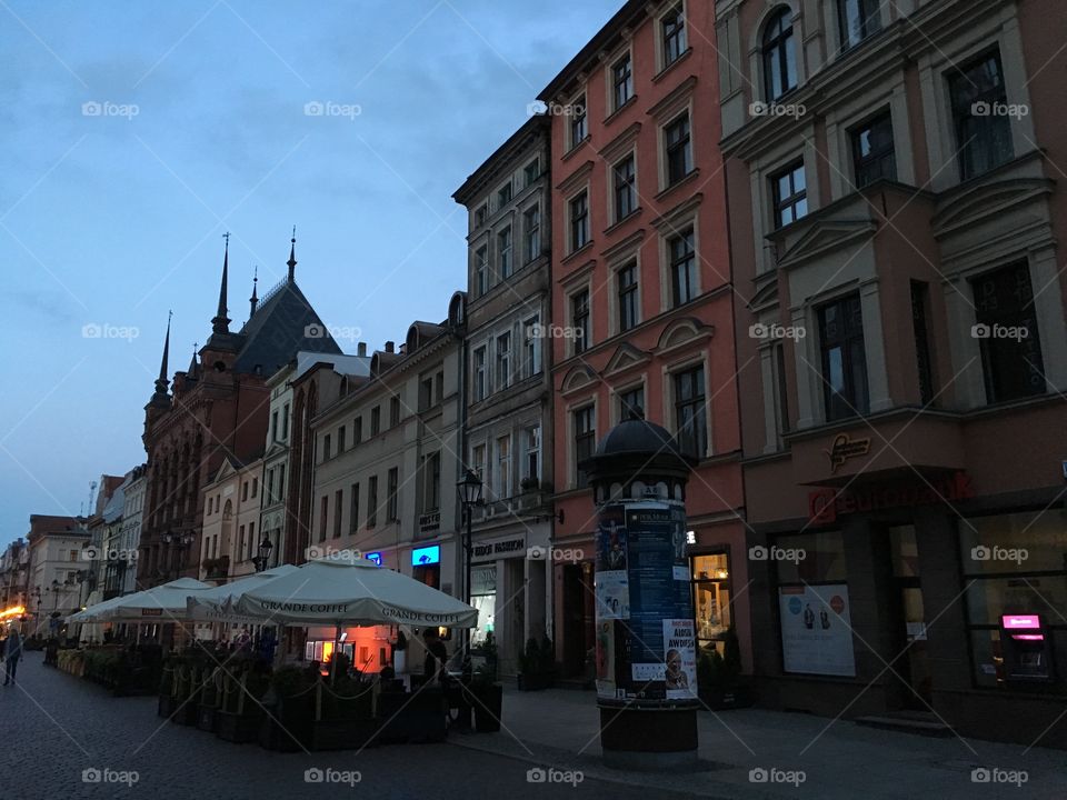 Torun in the evening 