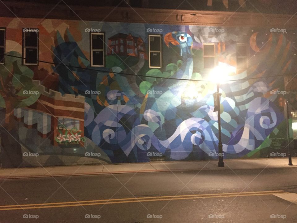 I left the light on.