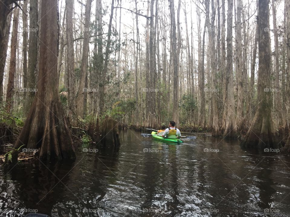 Kayak on the lake