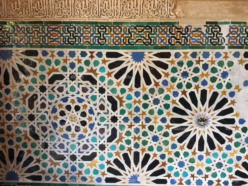 Alhambra Tile Wall 