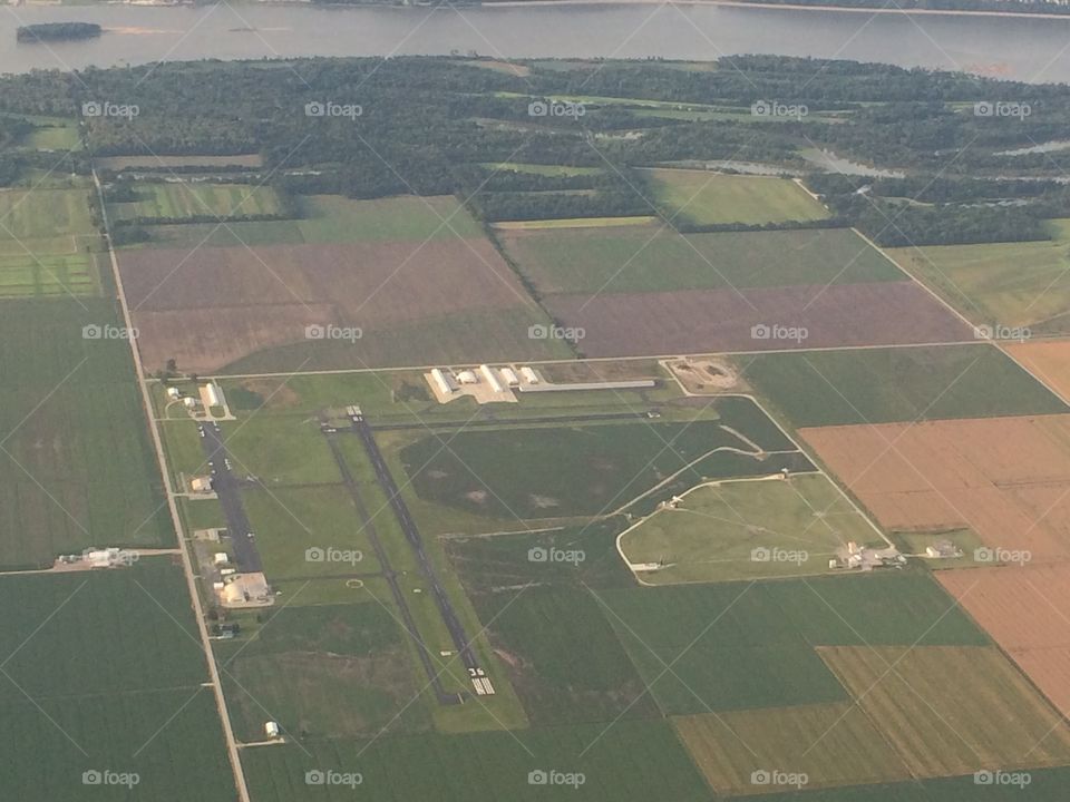 St. Charles, MO Smartt airport from the air 