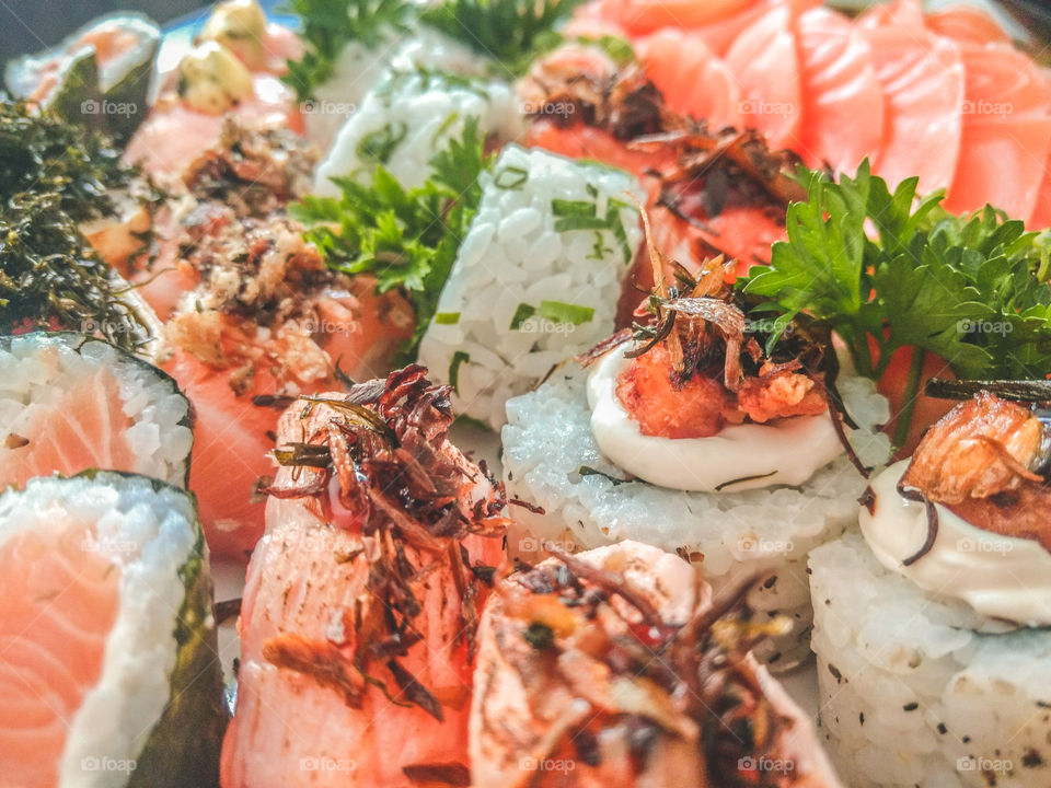 Sushi and sashimi, Japanese food