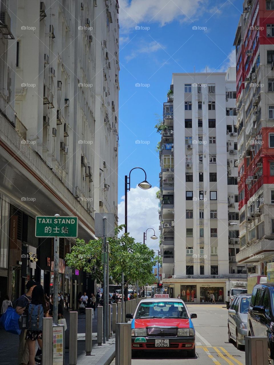 Summer day in Hong Kong city