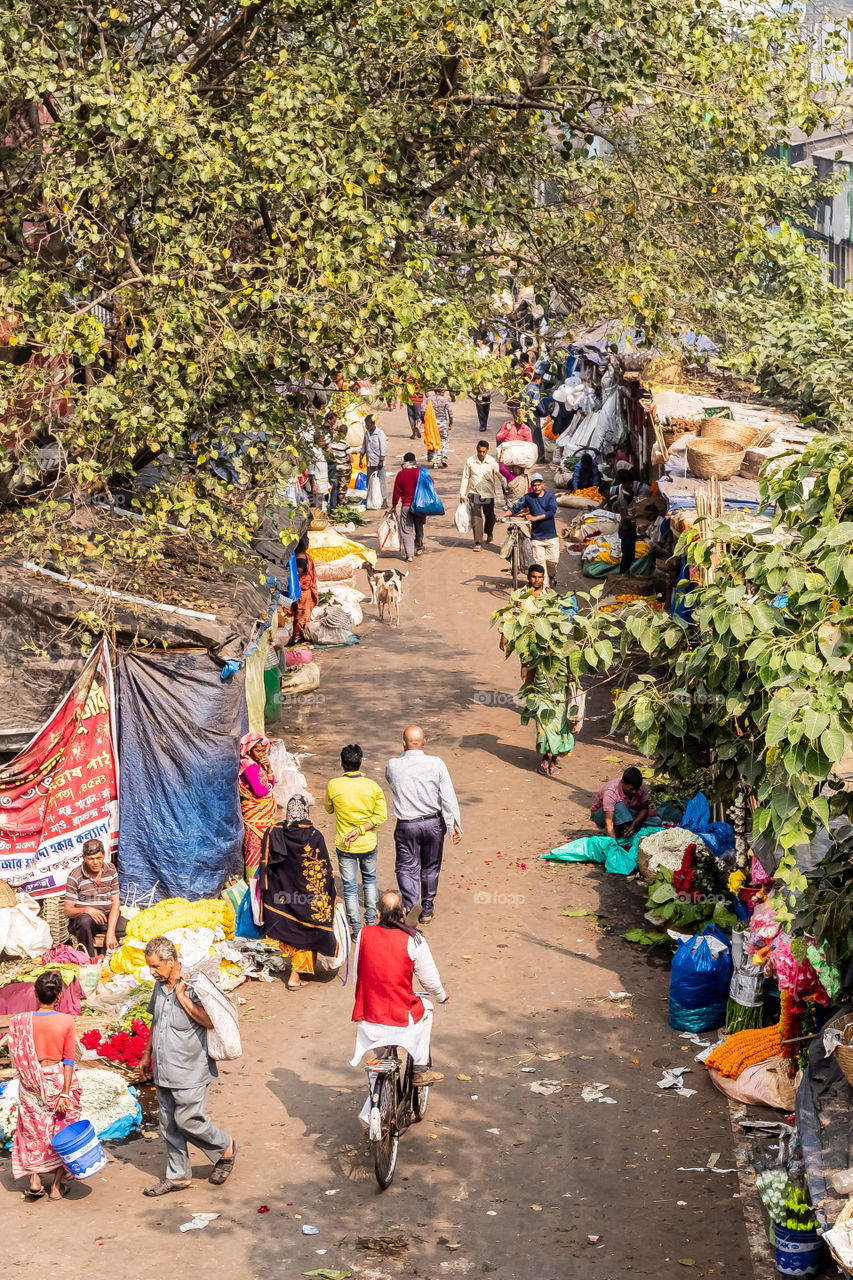 Mallik Ghat Flower Market