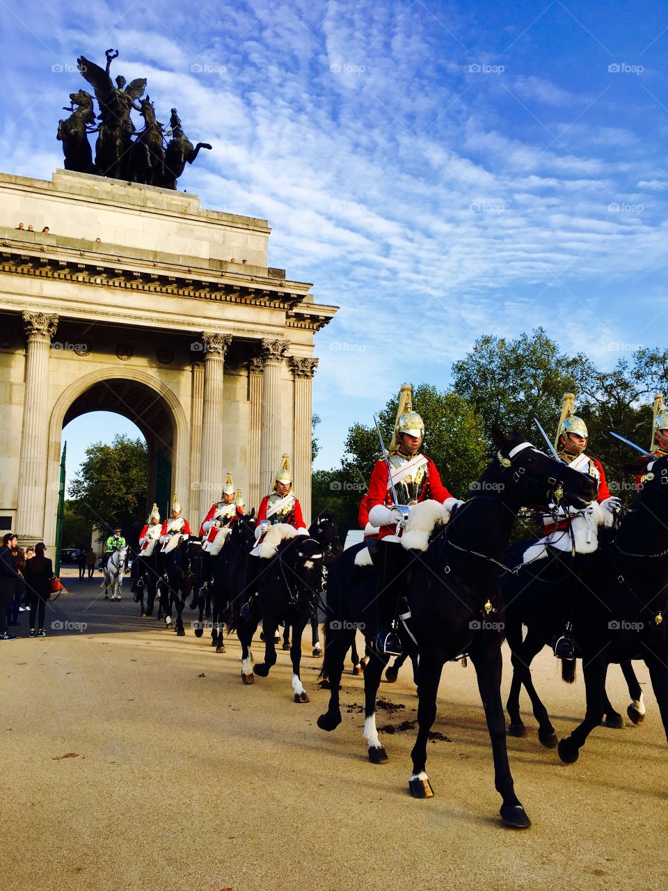 People, Military, Cavalry, Flag, Group
