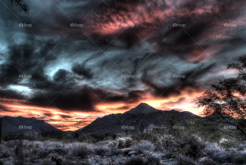 sunrise desert arizona scottsdale by ttrout