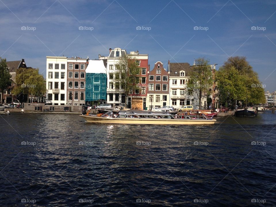 Canal  em Amsterdam 