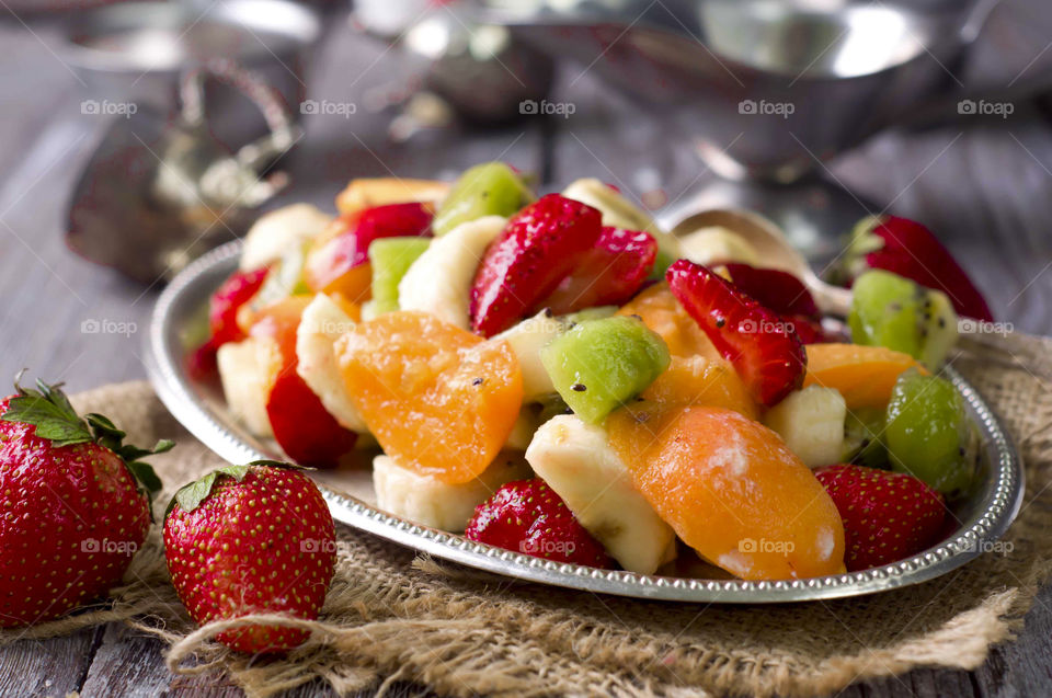 Fresh fruits salad