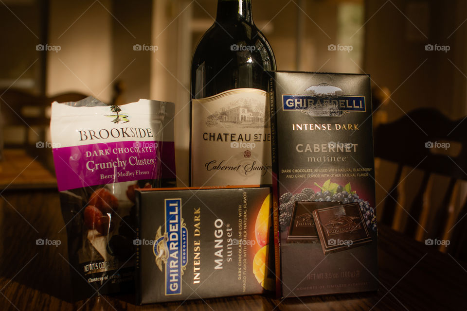 Chocolate and wine
