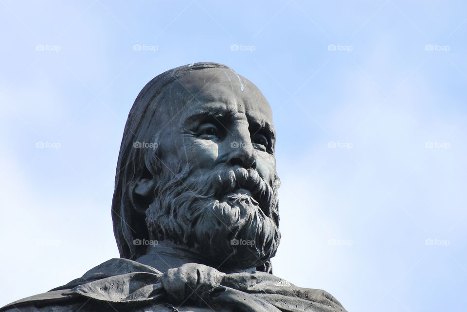Statue of Giuseppe Garibaldi - Pavia, Lombardy, Italy.