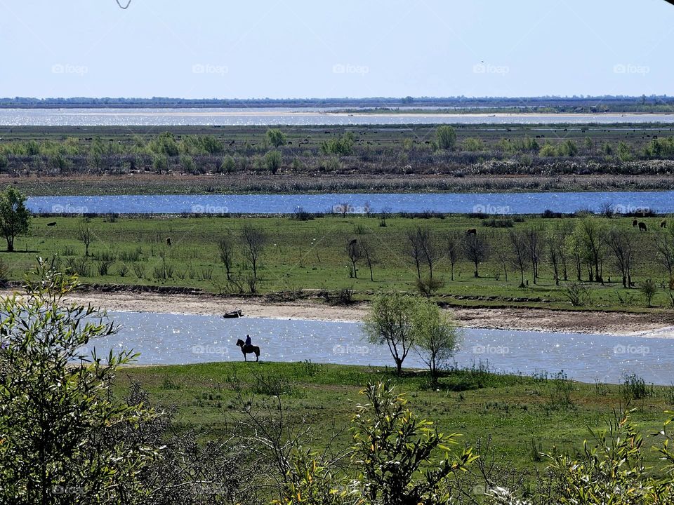 "Peaceful ride." A view to relax the mind,  that brings a feeling of well-being.  Beautiful landscape of San Pedro, Prov of BsAs, ARG on the banks of the Rio Parana.