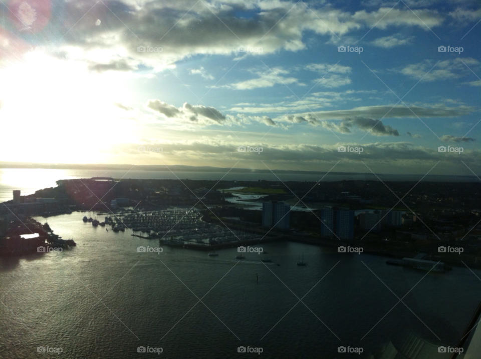 clouds sea winters day view from spinnaker tower by niclawr7479