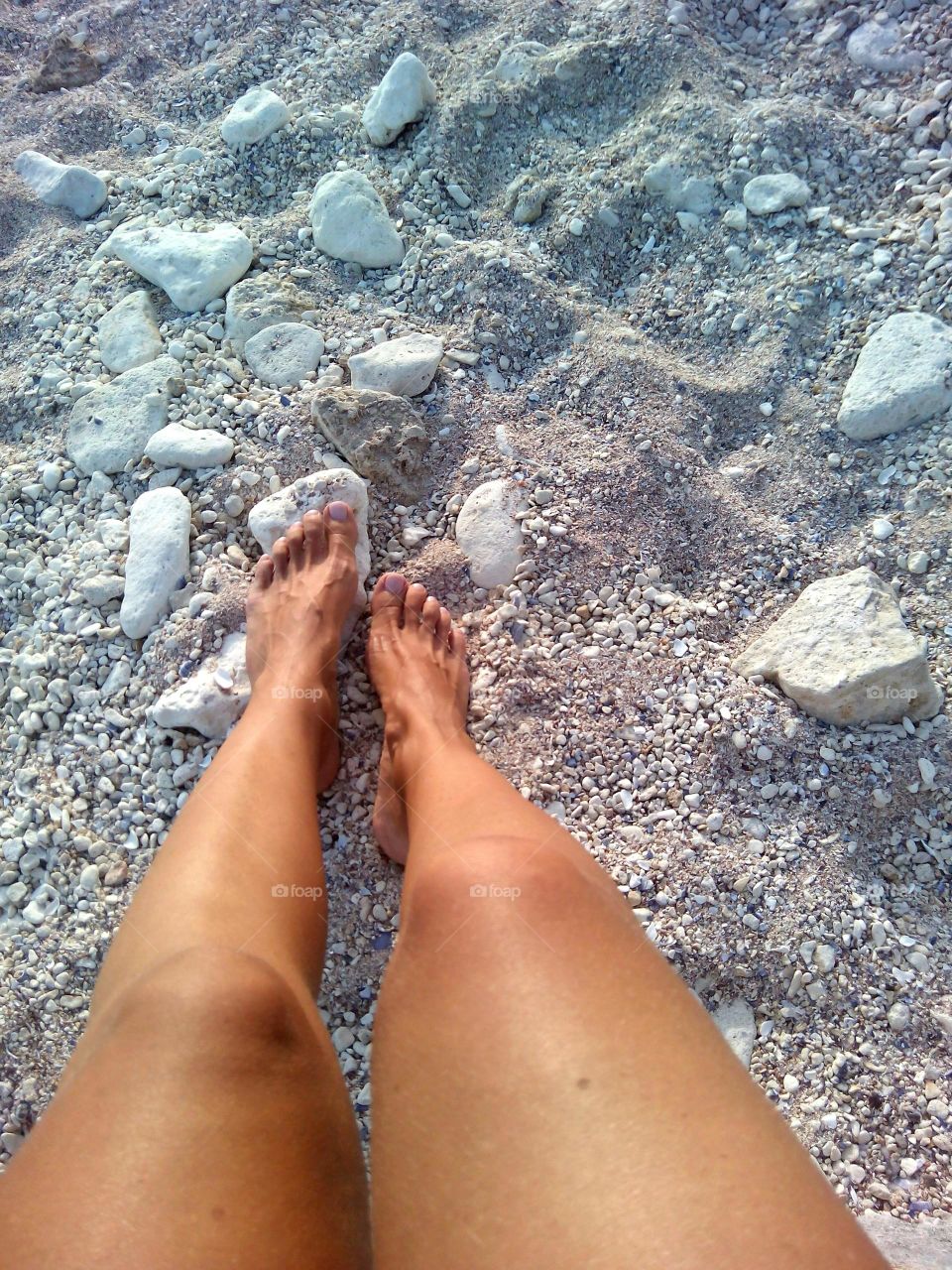 Beach, Sand, Foot, Seashore, Summer