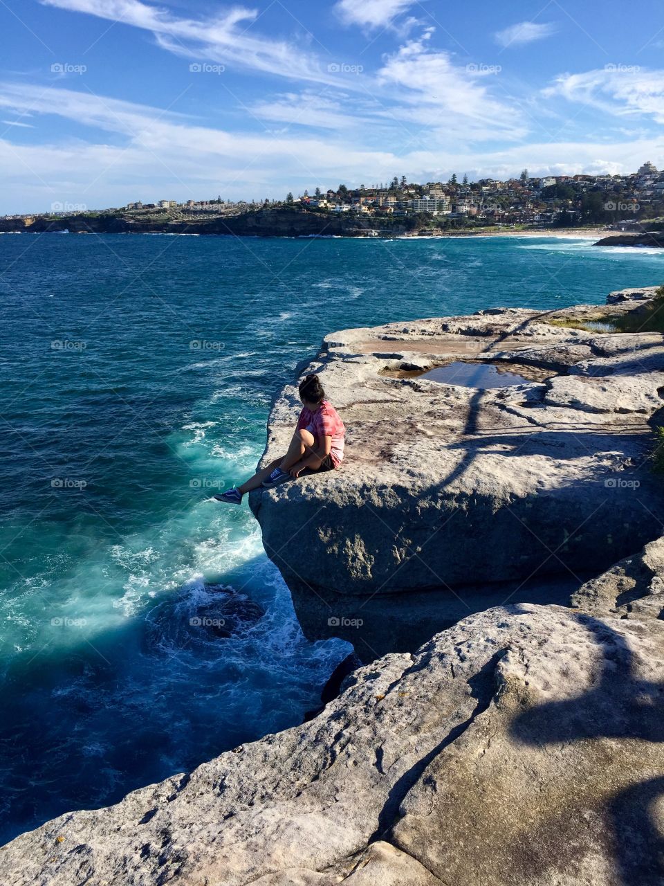 Bondi beach cliffs
