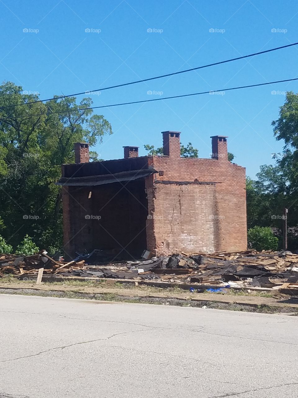 old building being torn down
