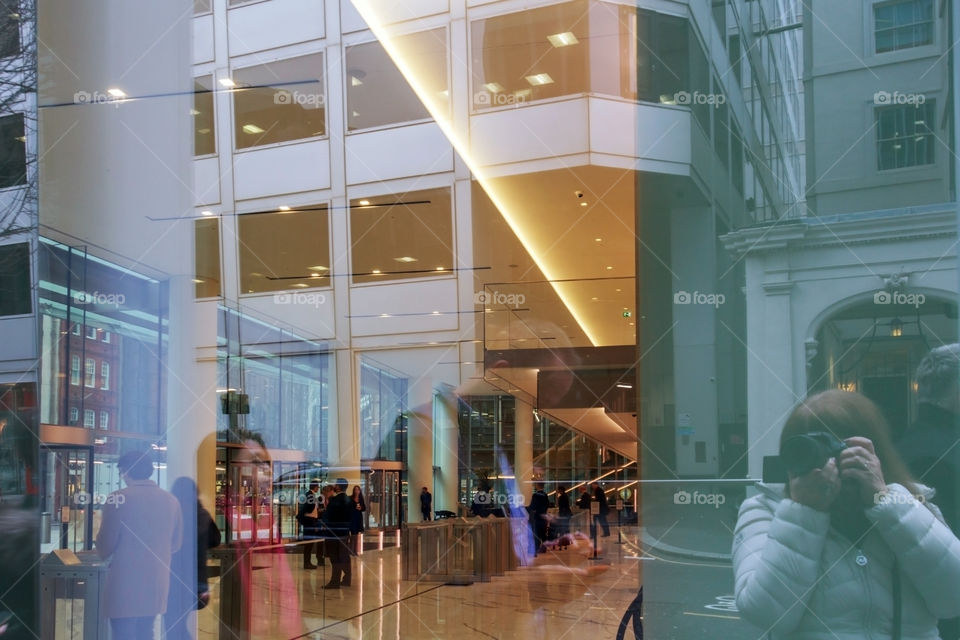 View and reflection trough the window