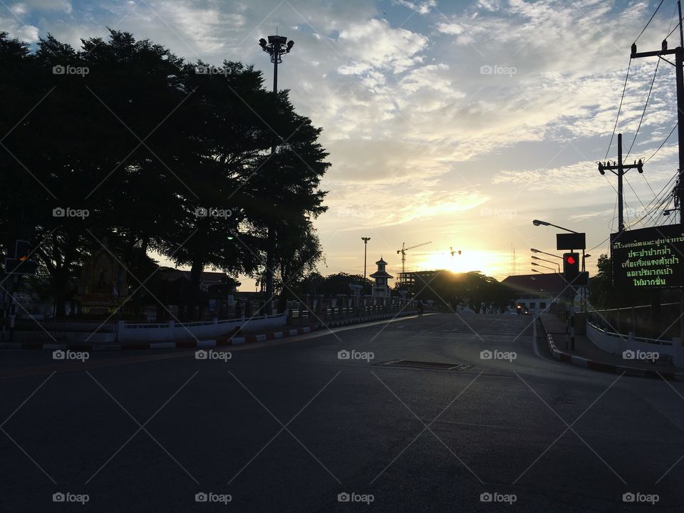 Sunset at Pattani 