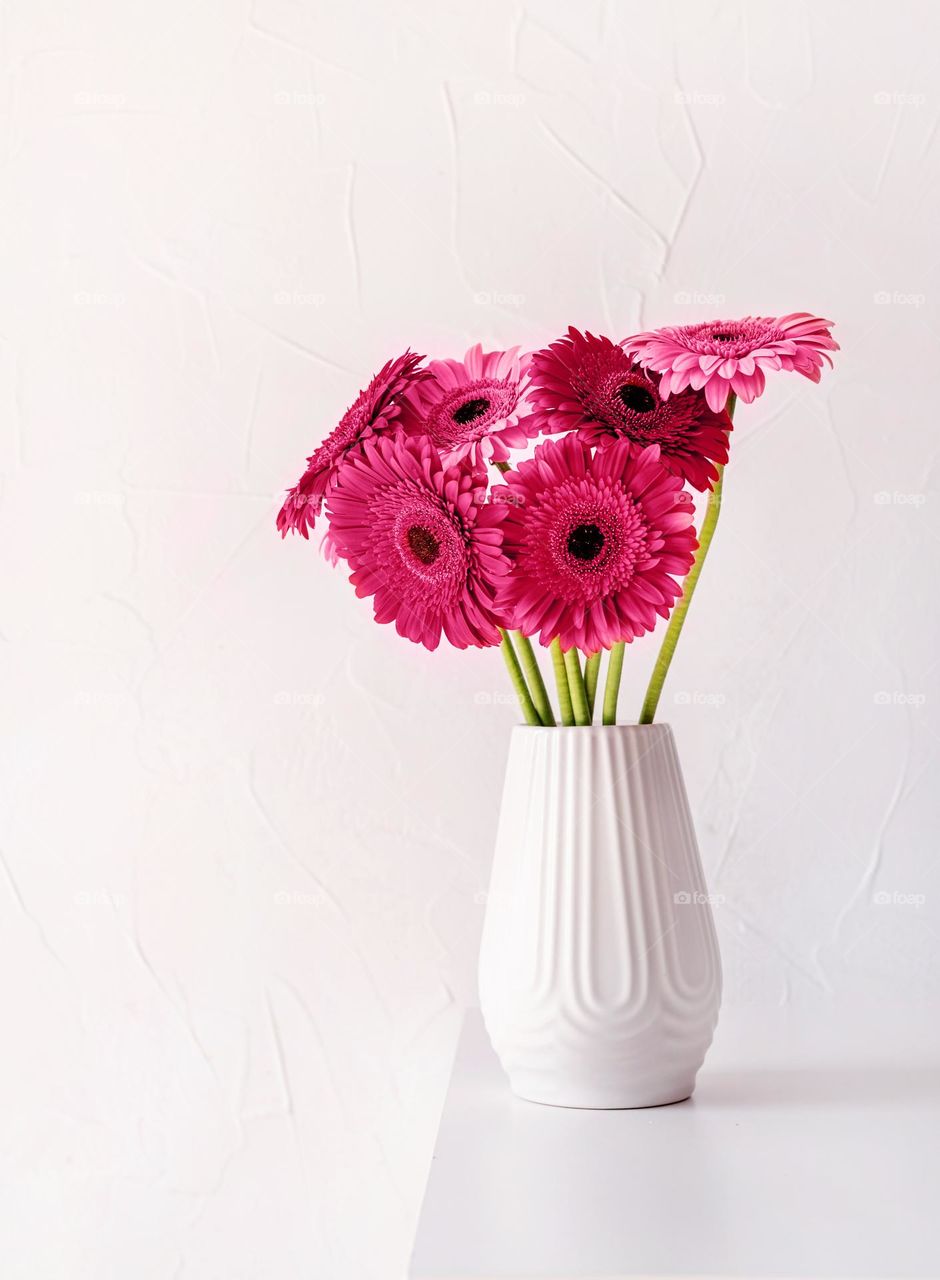 beautiful flowers in the vase