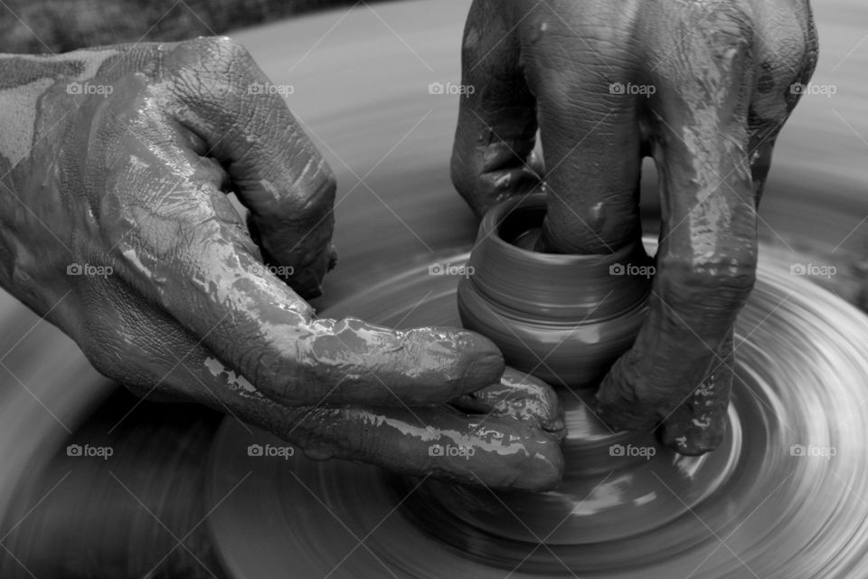 A pattern making pot