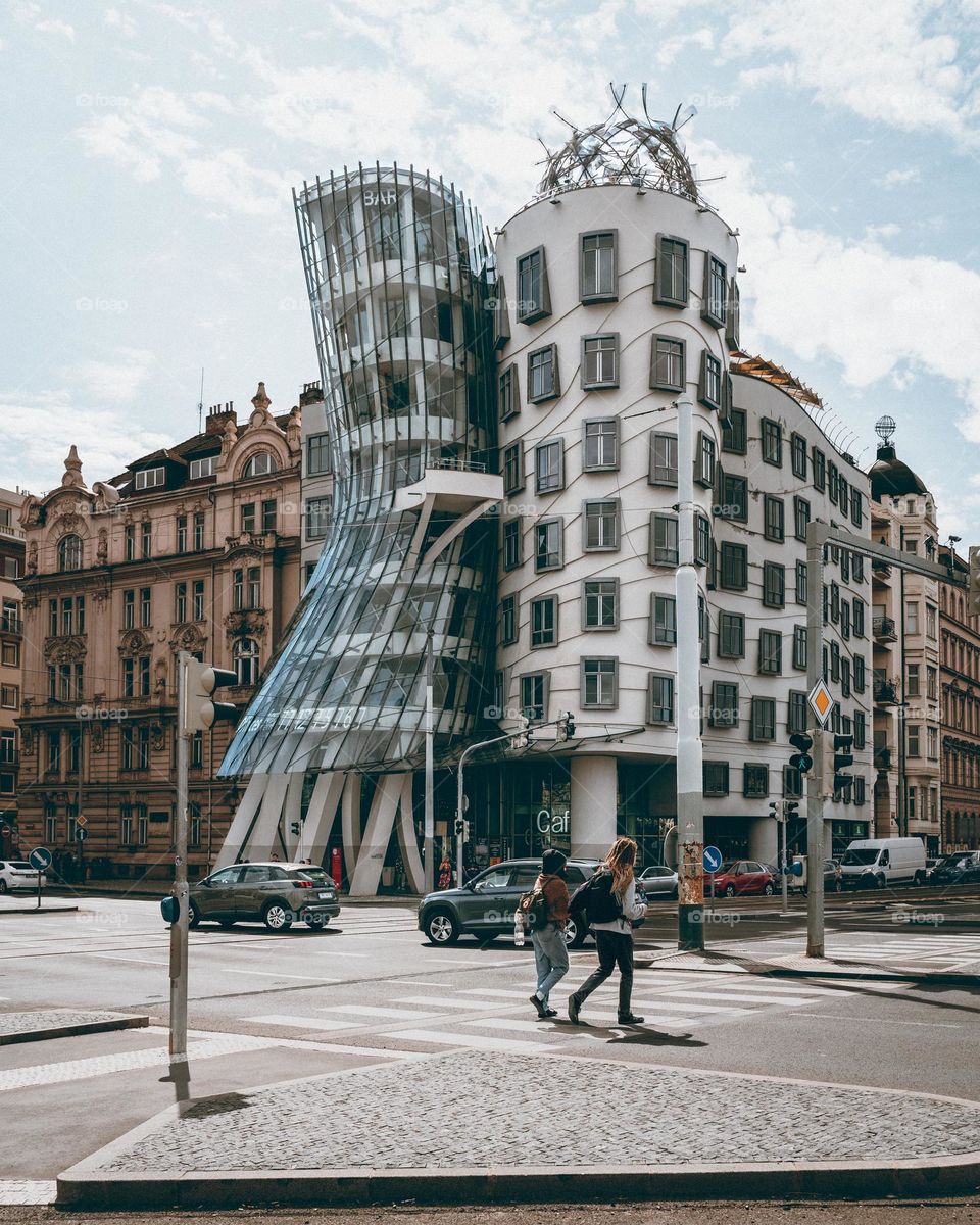 The dancing house in Prague 