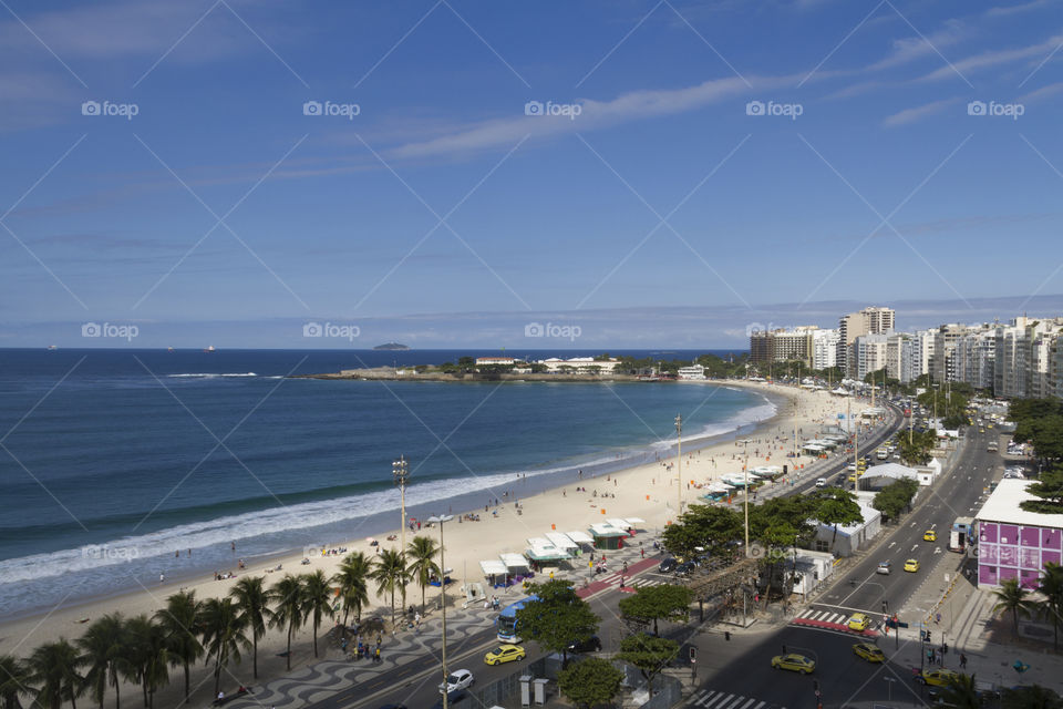 Copacabana Beach in Rio de Janeiro.