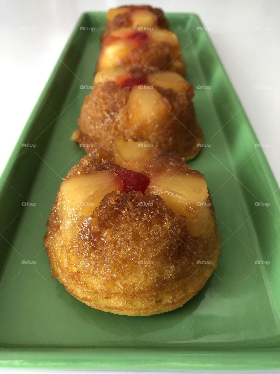 Mini Pineapple Upside Down Cakes 